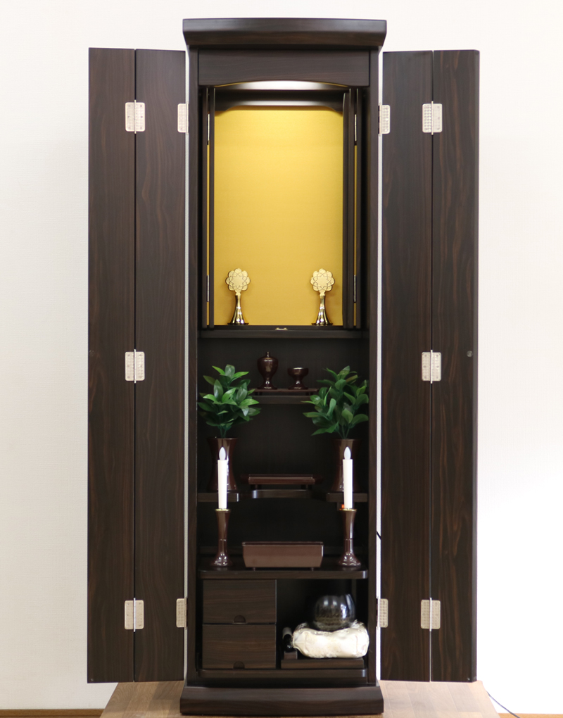 創価学会仏壇専門店桜梅桃李.comより創価学会家具調中古仏壇755手動を発売致します。