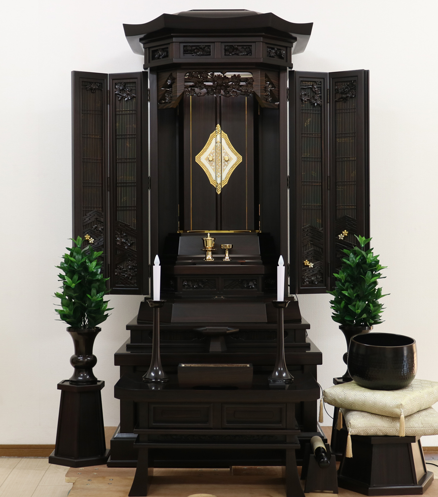 創価学会仏壇専門店桜梅桃李.comより創価学会厨子型経机付き中古仏壇757金剛堂桜を発売致します。