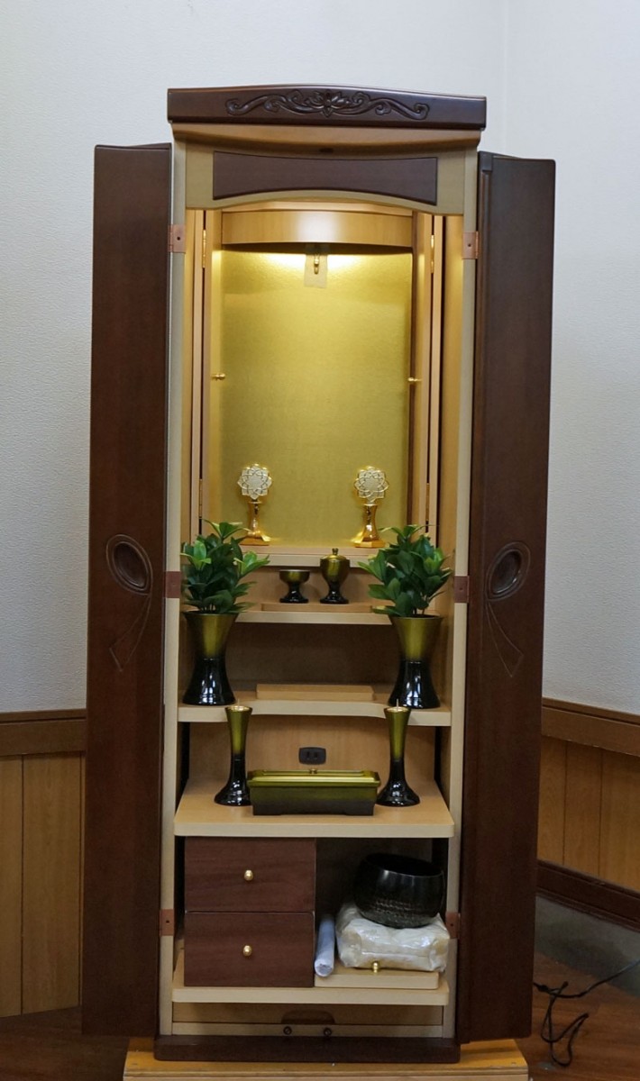 アウトレット家具調仏壇　リボンツートン　