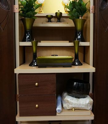 アウトレット家具調仏壇　リボンツートン　