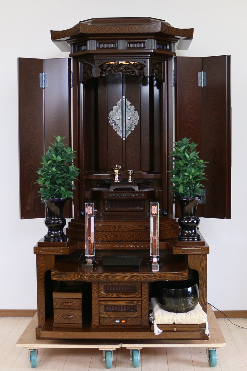 創価学会  本格厨子型中古仏壇 561「大河　収納経机型タガヤサン」定価￥2450,000-創価学会仏壇専門店桜梅桃李.com　地区拠点個人会館に最適激安最安値