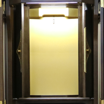 創価学会厨子型仏壇　拠点・会場・和室に最適　支部拠点地区拠点　本部拠点　男子部　四者　黒檀　大型仏壇　SGI仏壇　中古B580　創価学会仏壇専門店桜梅桃李.comより発売