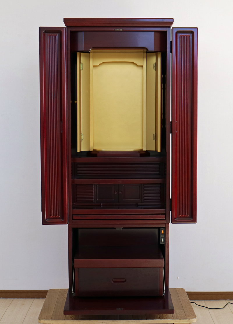 創価学会家具調中古仏壇B586