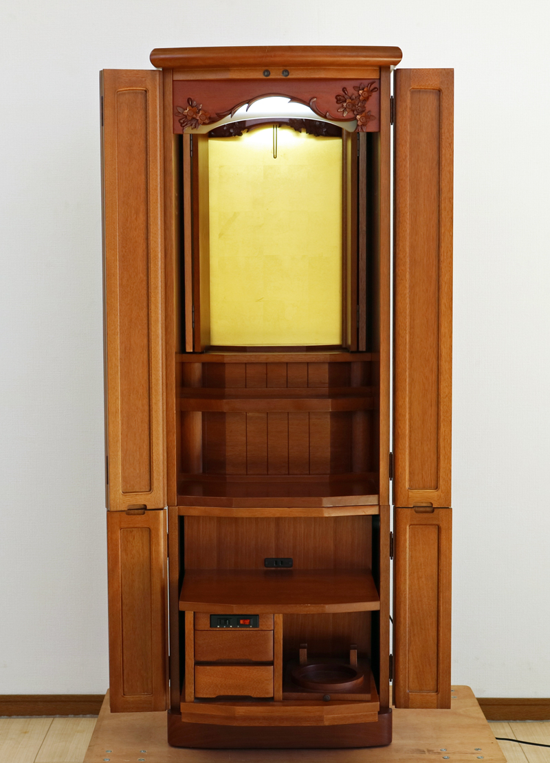 創価学会家具調中古仏壇B586