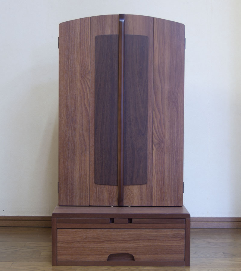 創価学会コンパクト仏壇ミニ仏壇アーチ仏具セット付き