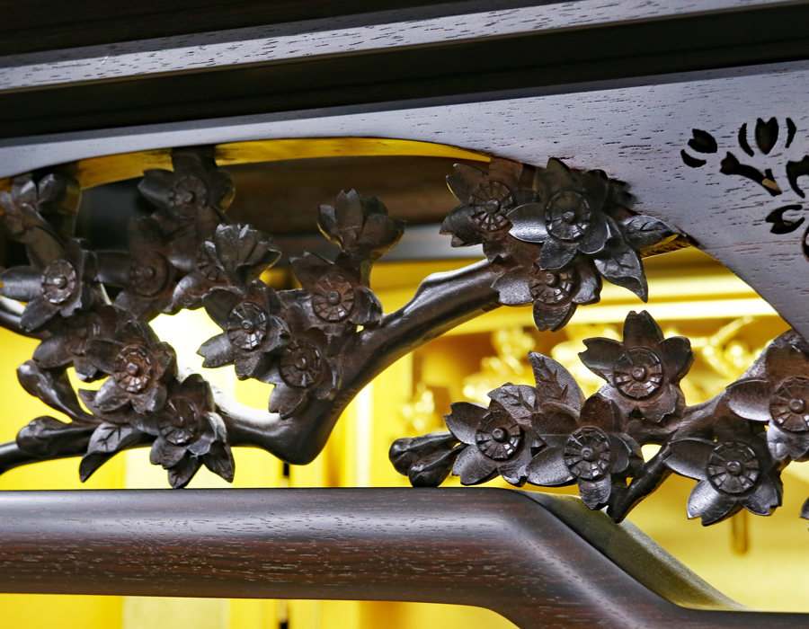 創価学会 中古仏壇 1081 20号黒檀正三方 金剛桜 | 桜梅桃李.com