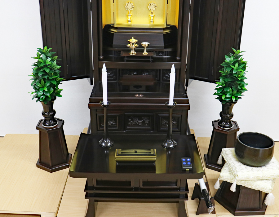 創価学会 中古仏壇 1081 20号黒檀正三方 金剛桜 | 桜梅桃李.com