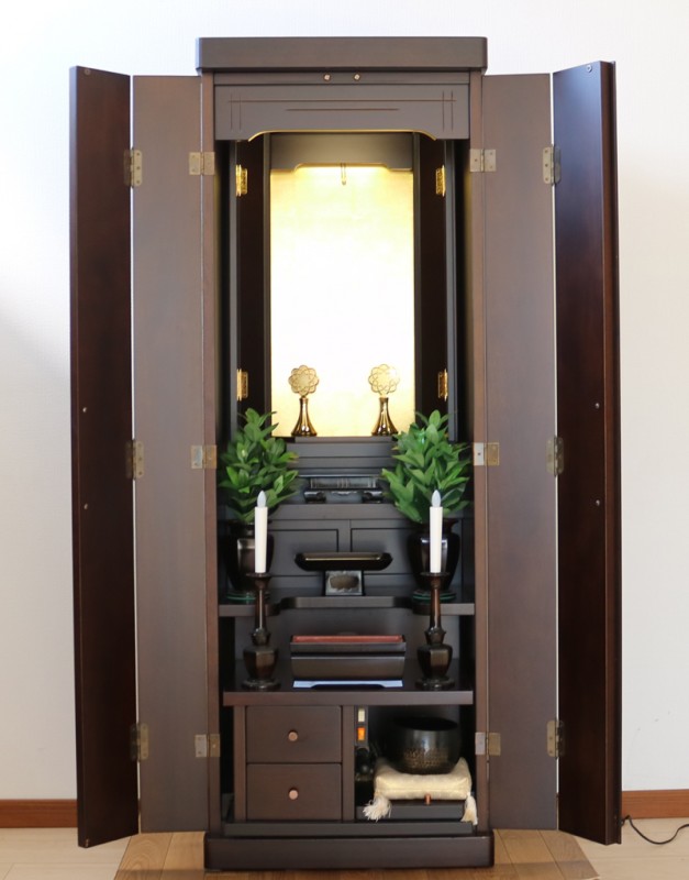 創価学会 家具調 中古仏壇　616　洋室和室に最適