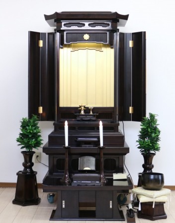 創価学会 厨子型 中古仏壇　B622　和室拠点に最適です