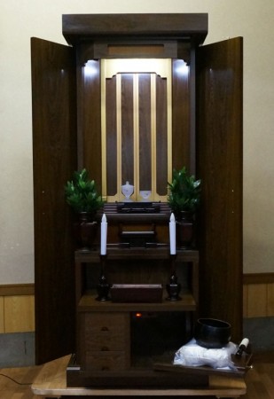 創価学会中古仏壇306家具調電動式仏壇