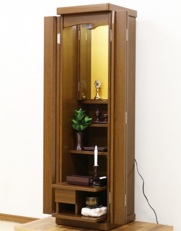 創価学会 家具調 中古仏壇 743 手動扉:特装ご本尊様ご安置できます。
