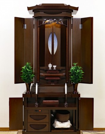 創価学会 厨子型収納仏壇 中古仏壇 744:特装ご本尊様ご安置できます。