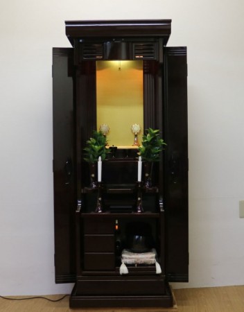 創価学会 家具調 中古仏壇 579　洋室・リビングルームに最適