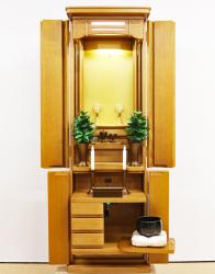 創価学会 家具調仏壇 「エトラント」 ホワイトオーク:桜梅桃李ショールーム展示しています。