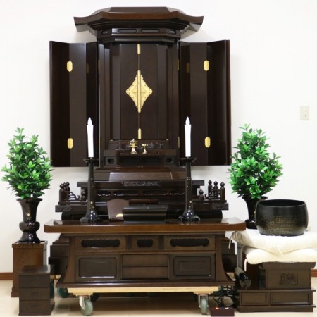 創価学会 厨子型 中古仏壇677 大型・拠点・国産・特別特装ご本尊様ご