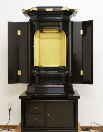 創価学会 厨子型 中古仏壇　B592　和室・拠点に最適です