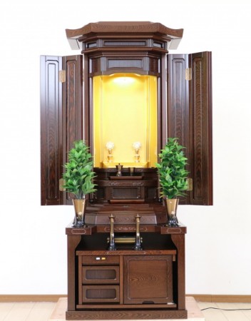 中古仏壇600　厨子型　「優雅　タガヤサン」和室拠点に最適　特装御本尊様御安置可能